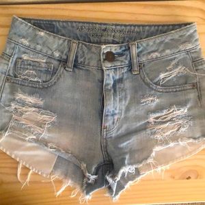 Cutoff Denim Shorts